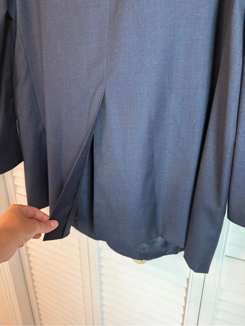 Daniel Cremieux Loro Piana Navy Blue Super 170's Wool Blazer Jacket 48L Linen